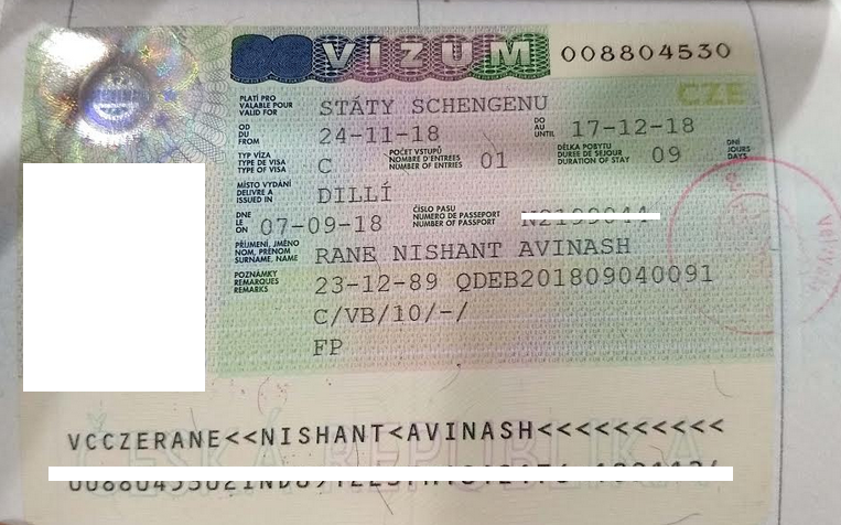 indian passport visa application for europe