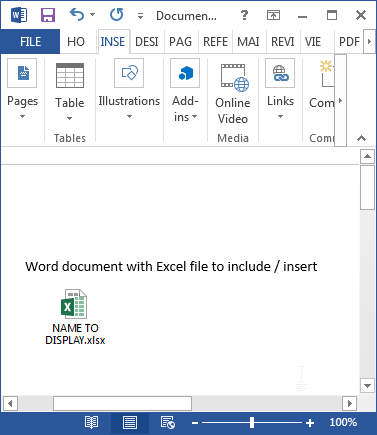 how to insert a pdf in to excel spreadsheet