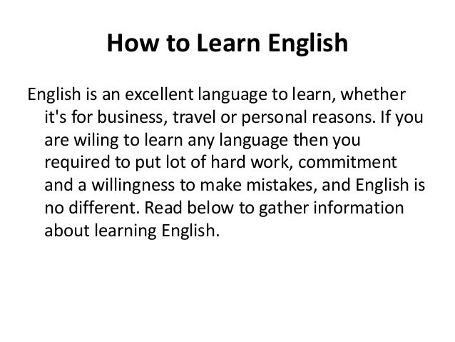 how to learn english easily and faster pdf