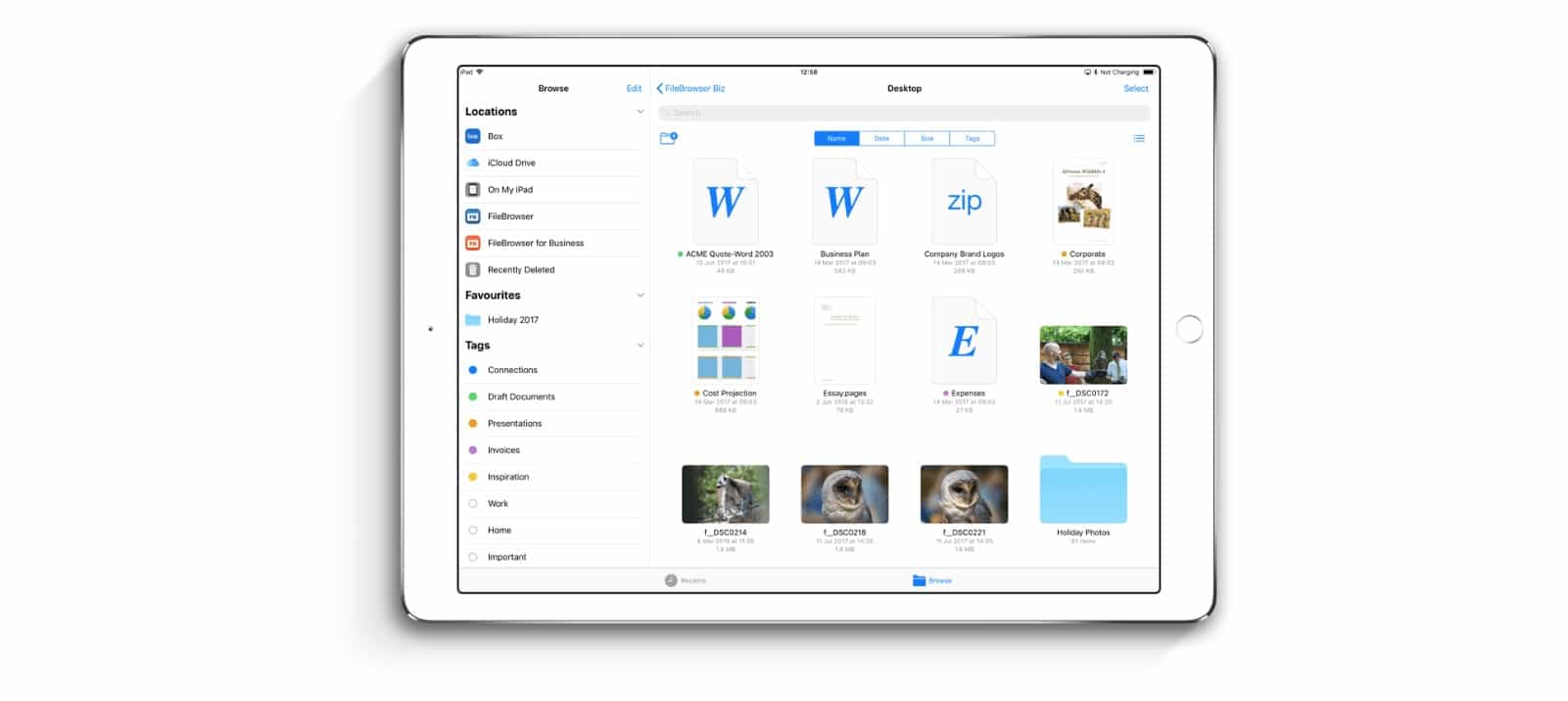 how to see application files on ipad