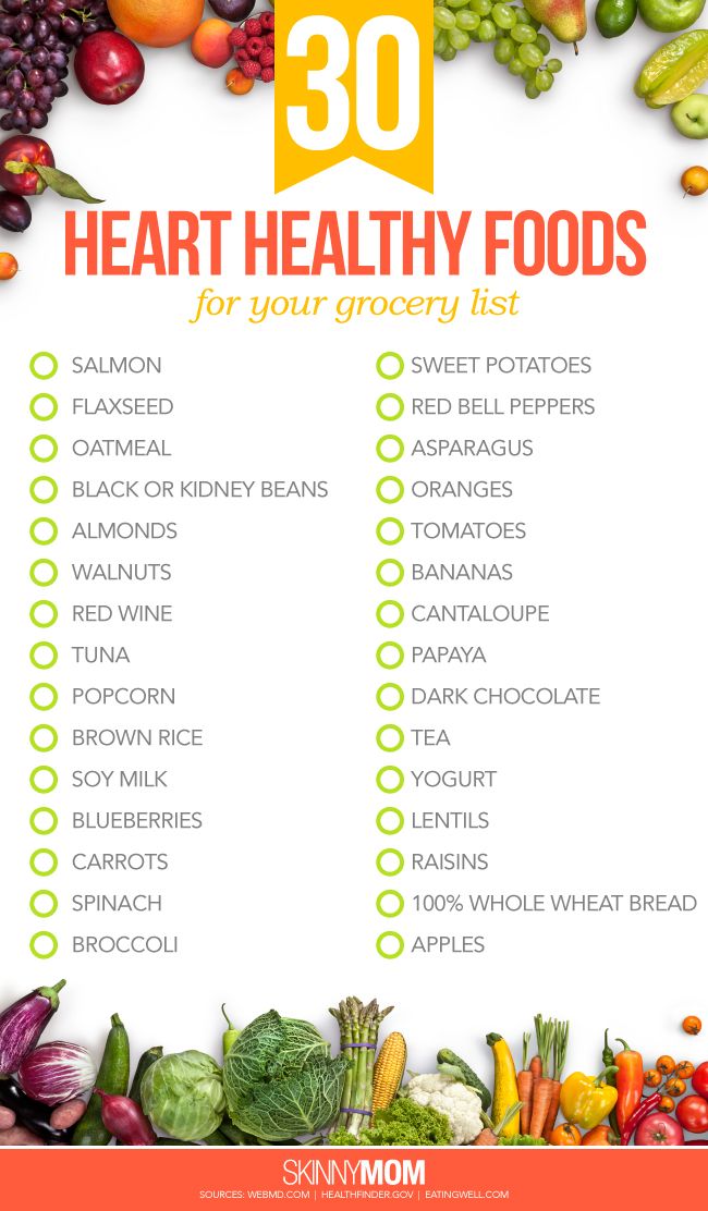 heart healthy foods list pdf