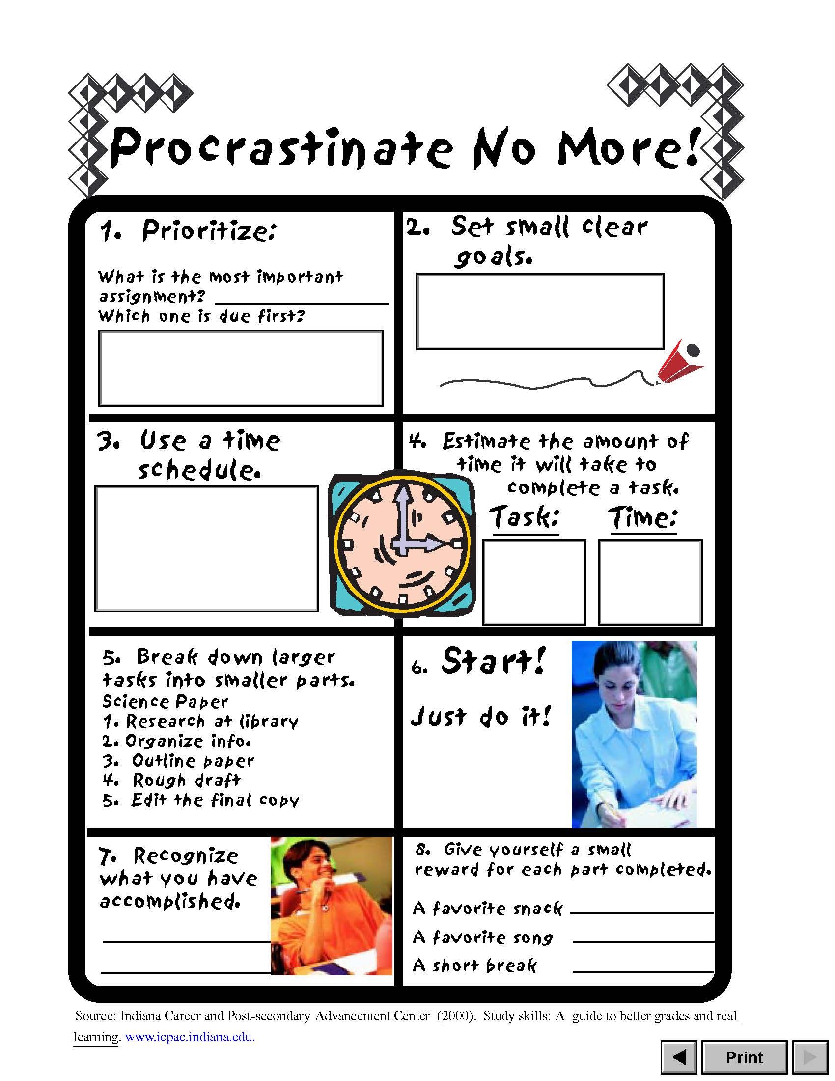 how to stop procrastinating pdf