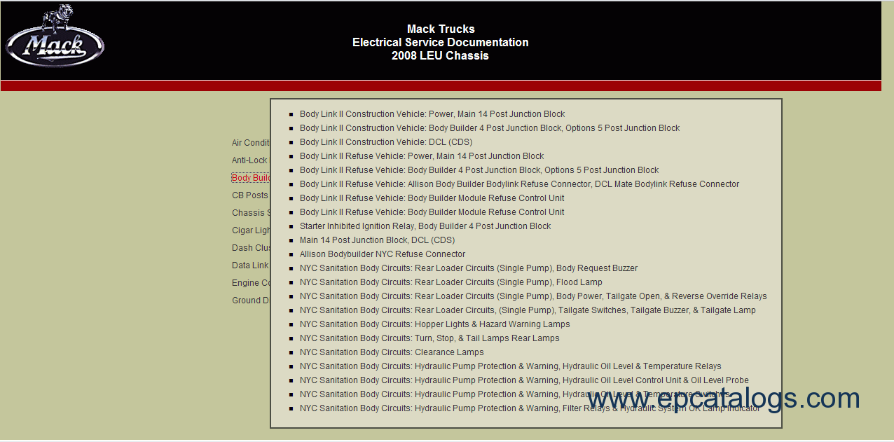 mack truck parts catalog pdf