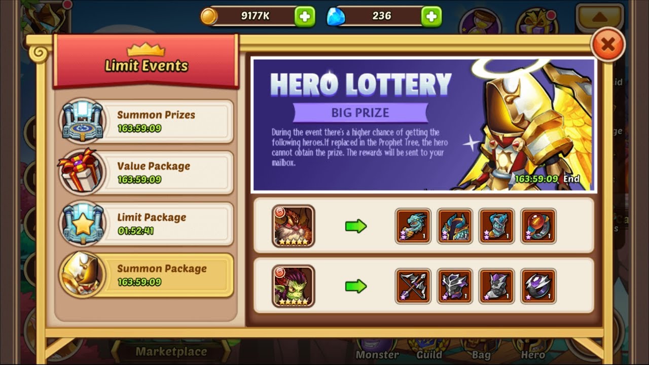 idle heroes event guide