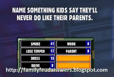 family feud questions and answers pdf