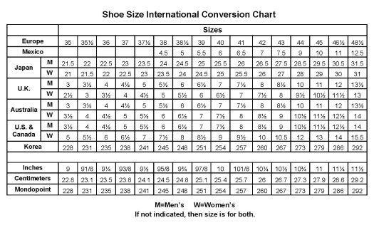 lotto shoes size guide