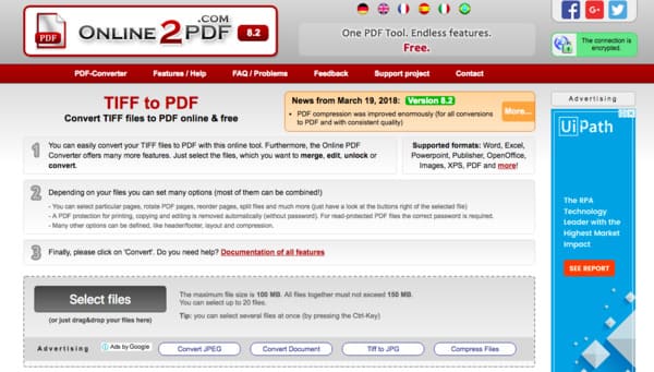 how to convert pdf to tiff in acrobat
