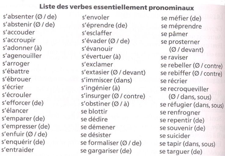 les verbes pronominaux pdf